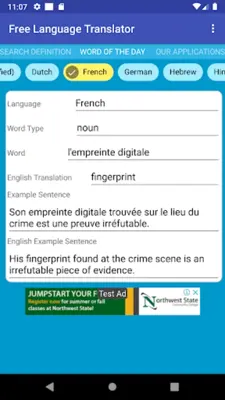 English Language Translator android App screenshot 11