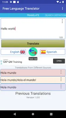 English Language Translator android App screenshot 15