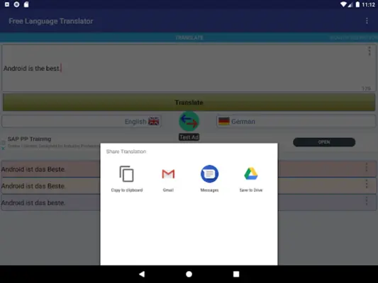 English Language Translator android App screenshot 5